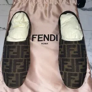 Fendi | Shoes | Fendi Black And Brown Monogram Loafers  display picture 3